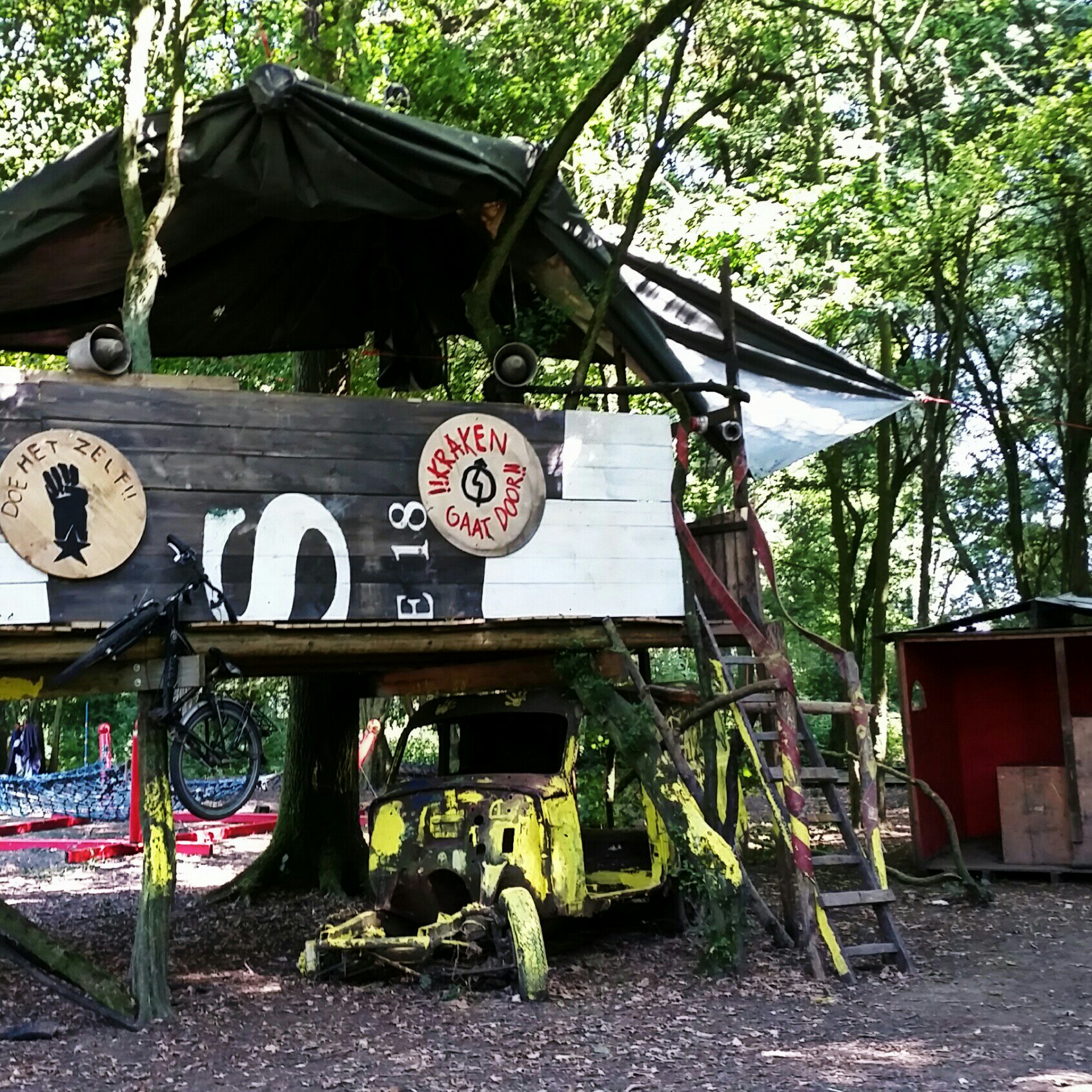 Camping De Lievelinge Boomhut kraken gaat door